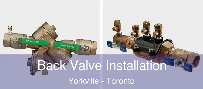 Back Valve Installation Yorkville - Toronto