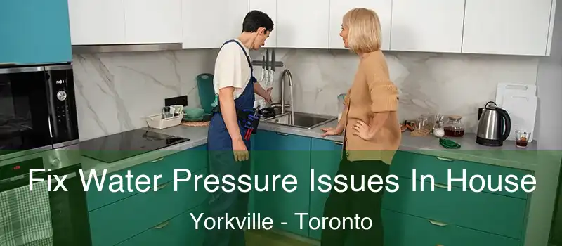 Fix Water Pressure Issues In House Yorkville - Toronto