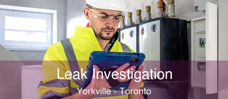  Leak Investigation Yorkville - Toronto