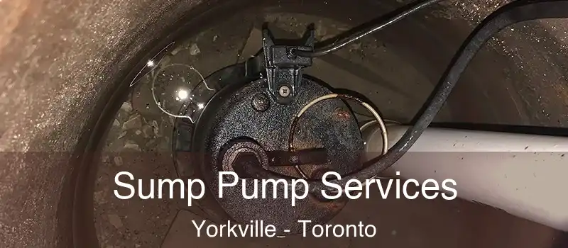 Sump Pump Services Yorkville - Toronto
